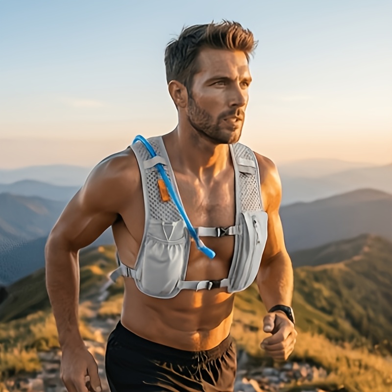 Running Gear Vest - Einfarbige Atmungsaktive Leichte Laufweste mit Mehreren