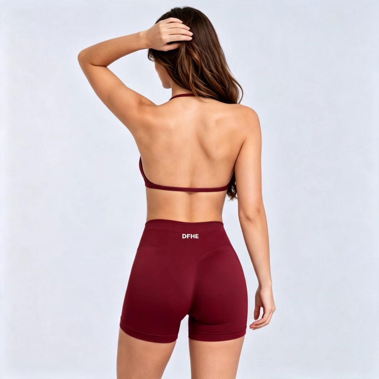 Running Gear Women - DFHE Damen High-Waist Fitness Workout Yoga