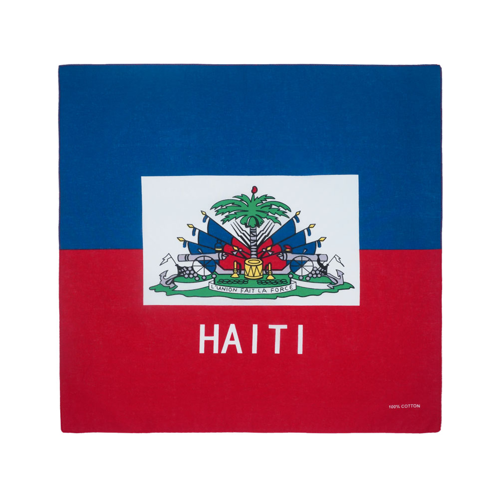 Running Gear Gifts For Men - Haiti-Flagge, Bandana, 100 % Baumwolle, für