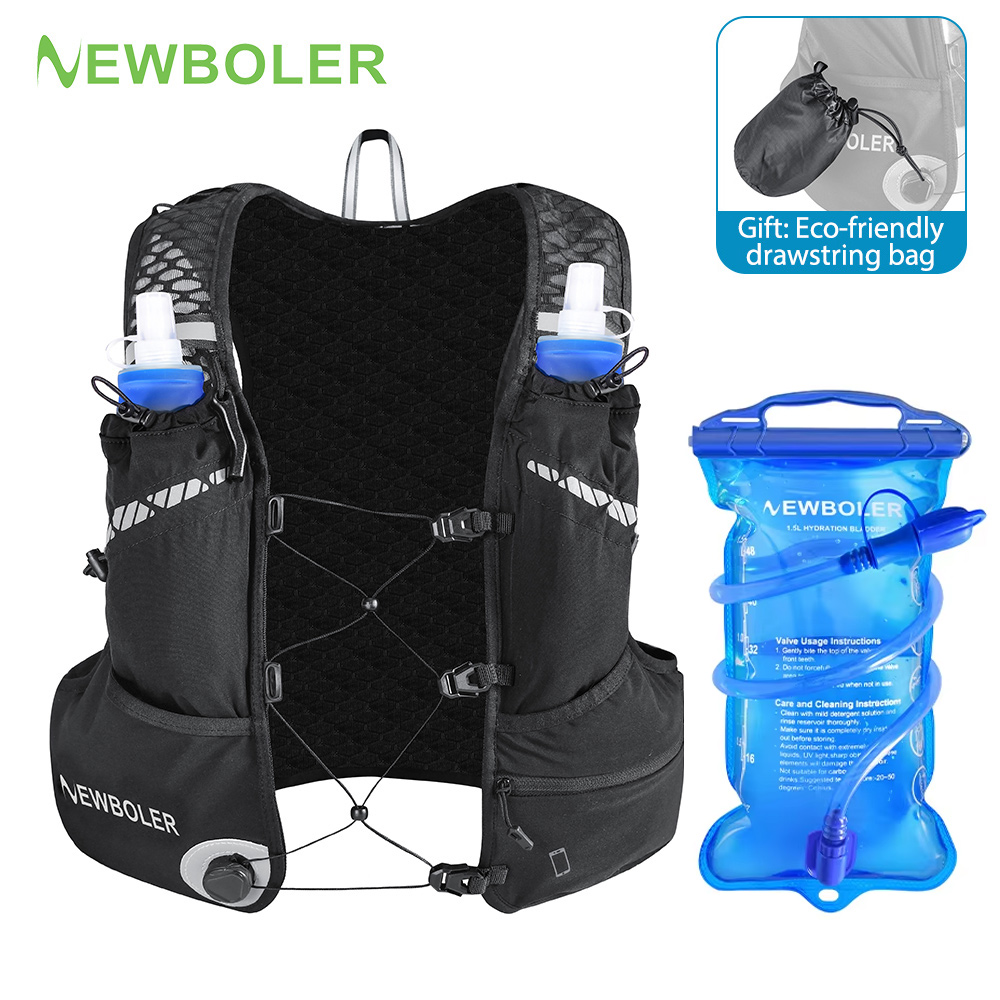 Running Gear Vest - 8L Atmungsaktive Hydrationsweste für Trailrunning, Marathon,